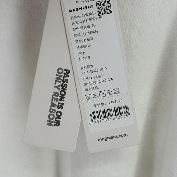 Magnlens Terry Cropped Dolman Sweatshirt Womens Size Large 175 - Picture 6 of 7